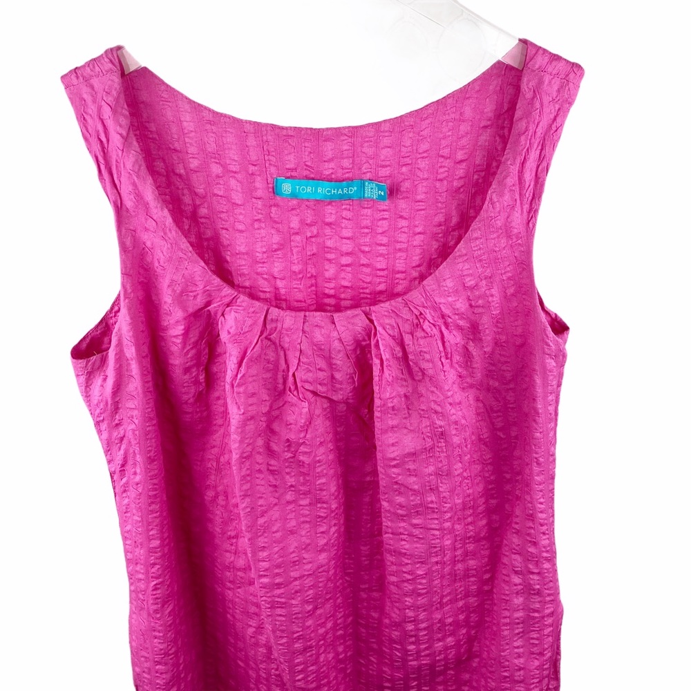 Tori Richard Pink Shift Dress Sundress 2 - Picture 2 of 8